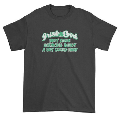 

Expression Tees Irish Girl - Best Damn Drinking Buddy Mens T-Shirt