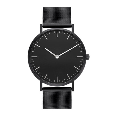 

Casual Women Men Luxury Brand Simple Quartz Analog Watch Stainless Steel Band Wrist Watches