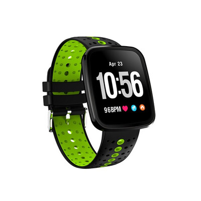 

V6 Heart Rate Monitor Fitness tracker Milan Steel strap Smart Watch High-definition Screen Weather Forecast Smart band