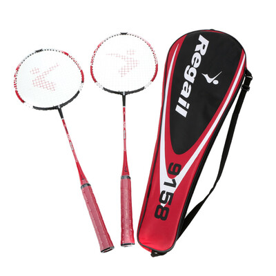 

2Pcs Training Badminton Racket Racquet with Carry Bag Sport Equipment Durable Lightweight