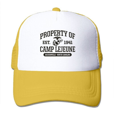 

Property of Camp Lejeune Jacksonville North Carolina Summer Sun Protection Mesh Cap Baseball Hat Cap Adjustable