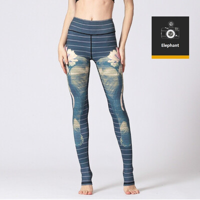 

High waist breathable Foot Stirrup Yoga Leggings Yoga pants
