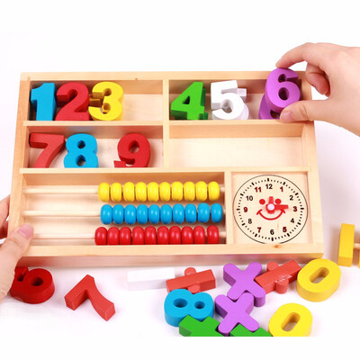 

Early childhood educational children with Numbers Multi-function digital learning box of materials science&education toy build