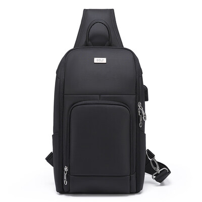 

Golf GOLF Waterproof Necklace Mens Shoulder Messenger Bag Large Capacity Mens Bag D9BV53985J Black