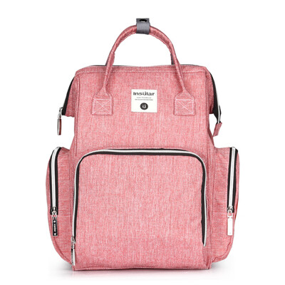 

Baby Diaper Bag Backpack Large Capacity Fashion Mummy Nappy Bag Nursing Bag Travel for Baby Care Red