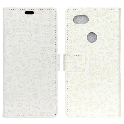 

MOONCASE Google Pixel 3  Little Witch Leather Case - White
