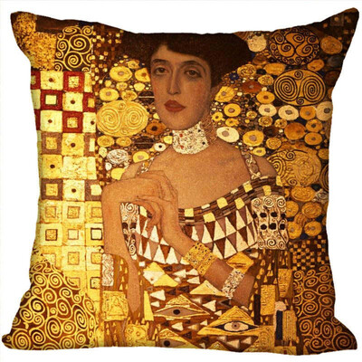 

Gustav Klimt Hot Sale Pillow Case High Quality New Years Pillowcase Decorative Pillow Cover For Wedding Decorative Christmas 35x35CM 35x35CM 35x35CM
