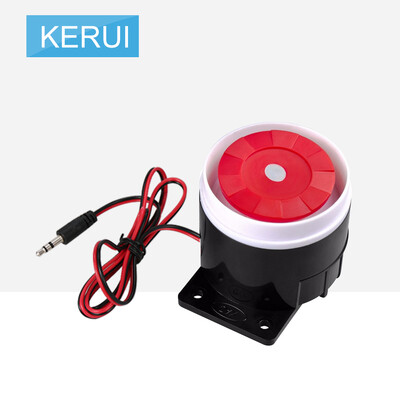 

KERUI J02 Mini Wired Alarm Siren 120dB Sound Index Prompt Alert Work for Alarm Burglar Home Security System