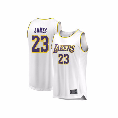 

2019 New Los Angeles Lakers 23 LeBron James Basketball Jersey 23 James Mens Purple Yellow White Basketball Jersey