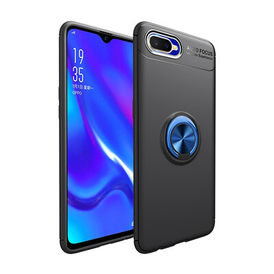 

Goowiiz Phone Case For OPPO K1R15XRX17-NeoA7AX7 Luxury Metal Ring Magnetic Bracket TPU Shockproof Cooling