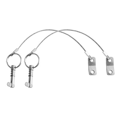 

2Pcs Quick Release Pin with Lanyard Anti-lost Pin for Boat Bimini Top Marine Grade 316 Stainless Steel Hardware