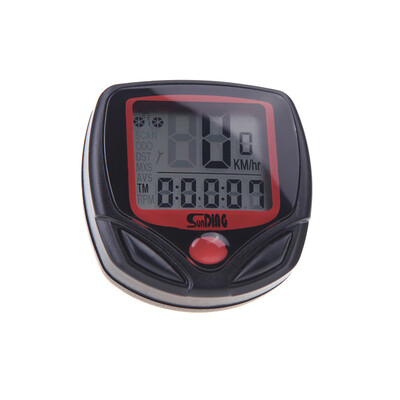 

Sunding SD-546AE Wired Bike Bicycle Cycle Computer Odometer Speedometer LCD Backlight 23 Functions