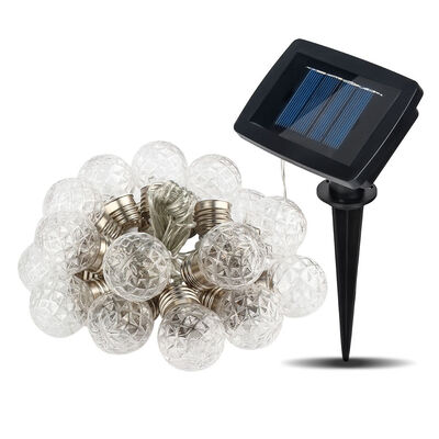 

UpperX 38M 10 LEDs Pineapple Ball String Light Outdoor LED Solar Waterproof Garden Lights for Festival Party Wedding Holiday