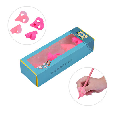 

Adorable Ring Pencil Grips Eco-friendly Soft Silicone Pencil Holders Writing Posture Correction Finger Grip for Kids Preschoolers
