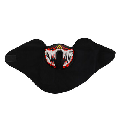 

Flannelette LED Voice-activated Glow Mask Festival Performance Party EL Masks with Battery Case