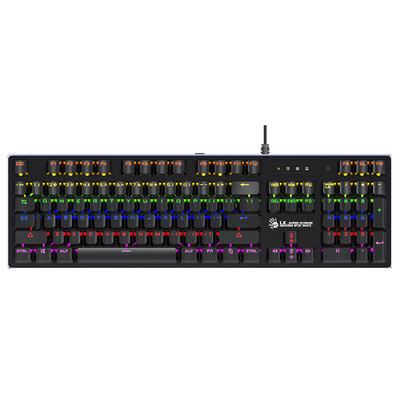 

Shuangfeiyan A4TECH B760 optical axis RGB color diffuse mechanical keyboard esports mechanical keyboard game keyboard