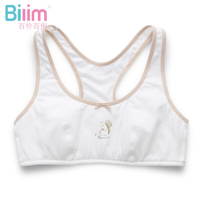 

Hundreds of students underwear development sports vest no sponge bra junior high school girl bra 91023 white 75A