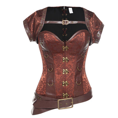 

SLIMBELLE Womens Steampunk Gothic Vintage Retro Corset Heavy Strong Steel Boned