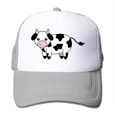 

HAT-HAT Cute Cow Unisex Adjustable Snapback Hats Trucker Cap Baseball Caps Mesh Back