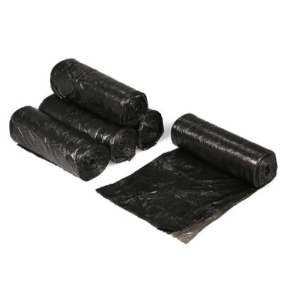 

100pcs Plastic Bag Trash Bags Waste Bin Bags 5 Rolls Garbage Bags 18"20