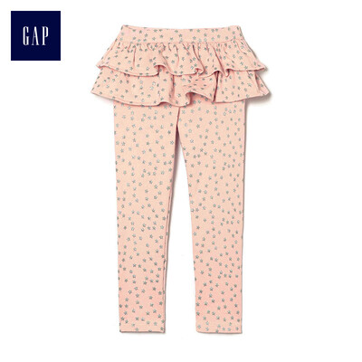 

GAP flagship store female young soft terry cloth printed leggings 354986 pink coral sequins star 18-24M