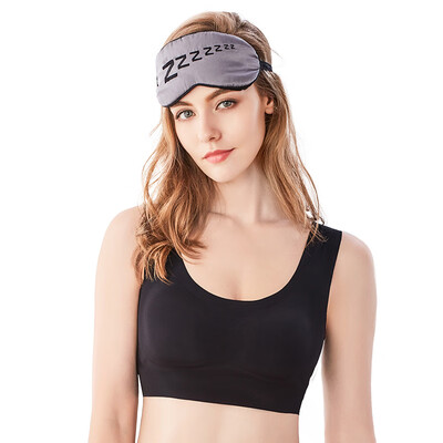 

Urban beauty underwear female 2019 new smooth no trace no rim insert underwear one-piece vest bra sports sleep bra 2V9400 black