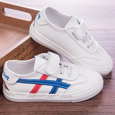 

Crayon Shinchan Childrens Shoes Boys Sports Shoes Girls White Shoes Low Help Student Shoes Childrens Casual Shoes S-111 White Blue 34