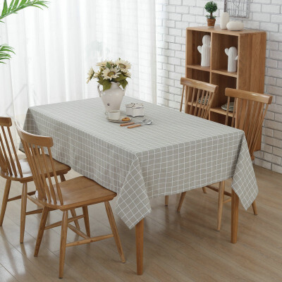 

Modern canvas lattice table cloth household cloth tea several cloth covers