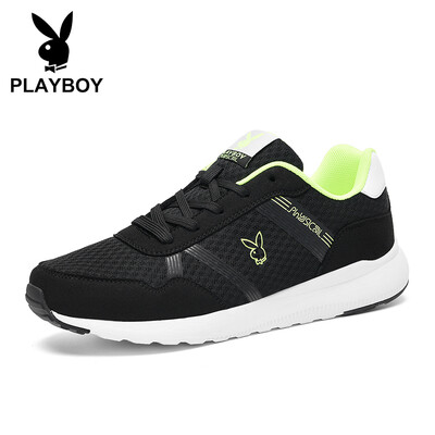 

Playboy PLAYBOY sports running mesh casual shoes mens low-top tie wild DS83098 black 39