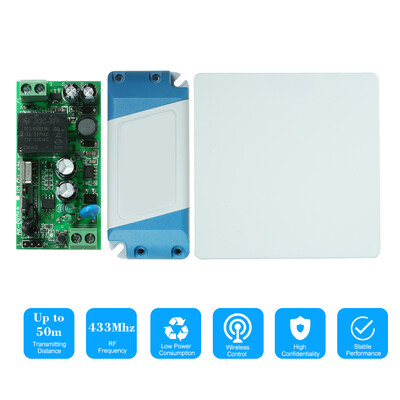 

1 Channel AC85V－250VDC15V-120V 10A RF Wireless Remote Control Switch Receiver 1PCS 1 Key RF 433MHz Transmitter Remote Controller