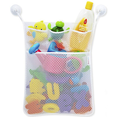 

UpperX Kids Baby Bath Toys Tidy Storage Suction Cup Bag Baby Bathroom Toys Mesh Bag Organiser Net