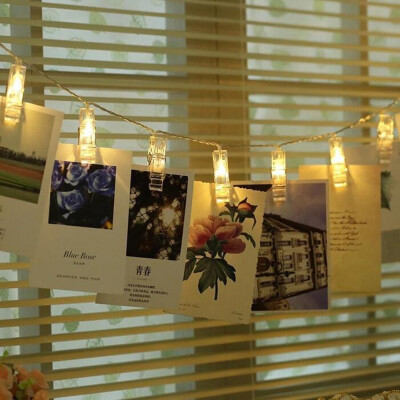 

BRELONG Photo Clip String Light Battery Powered Perfect Anniversary Ornament for Hanging Pictures Notes Artwork