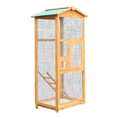 

65 Wooden Vertical Extra Large Flight House Outdoor Aviary Bird Cage