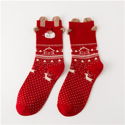 

1 Pair Women Thicken Thermal Wool Cashmere Warm Casual Socks Winter Crew Socks