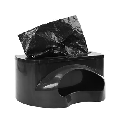 

Home Use Trash Tidy Garbage Bag Container Black Removable Disposable Bag Box Portable Storage Box Practical Trash Bag Organizer