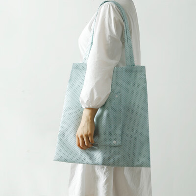 

Animal husbandry travel home Oxford cloth shopping bag green large-capacity shopping bag foldable out of spare bag literary little