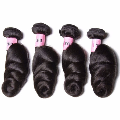 

Unice Hair Icenu Remy Hair Series Peruvian Loose Wave Human Hair Bundles 4 PCS 100 Human Hair Extensions