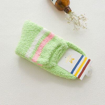

Women Wool Cashmere Thick Winter Warm Floor Bed Socks Soft Solid Socks Casual