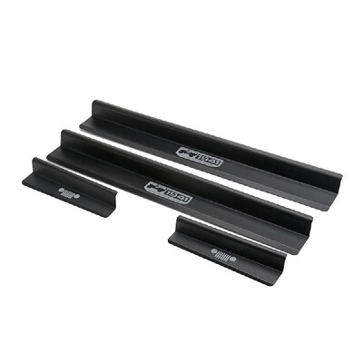 

Door Entry Sill Protector Plate Guards Aluminum Alloy For Jeep Wrangler JK 2007-2016 Black Front&Rear 4 Pcs