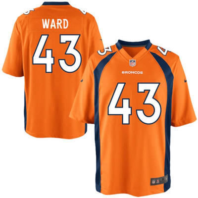 

Mens Football Jersey Denver Broncos TJ Ward Orange Game Jersey