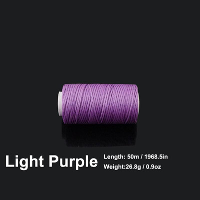 

10mm 50 Meters Long Flat Waxed Thread Waxed String for Leather Sewing