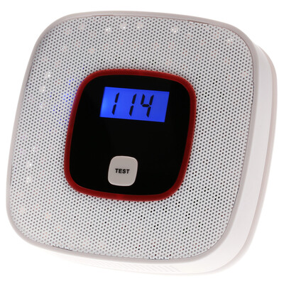 

LCD CO Carbon Monoxide Gas Alarm Sensor Poisoning Smoke Gas Tester Human Voice Warning Detector For Alarm System