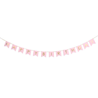 

Happy Birthday Paper Flags Banner with 35m115ft Long Cord Birthday Party Decorations Supplies