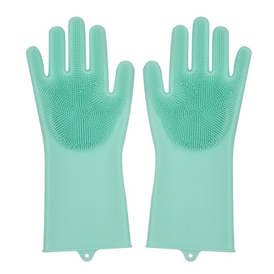 

Magic Silicone Cleaning Gloves Silicon Dusting Dish Washing Gloves Kitchen Cleaning Tableware Washing-up Gloves Dish Washing