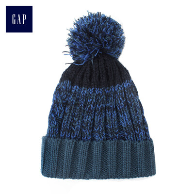 

GAP flagship store childrens clothing boy warm childrens knitted small hat earmuffs hat 383412 gray blue  M