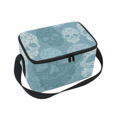 

ALAZA Lunch Box Insulated Floral Paisley Background Lunch Bag Large Cooler Tote Bag for Men Women