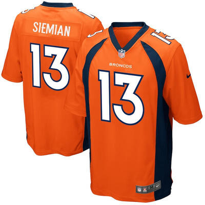

Youth Football Jersey Denver Broncos Trevor Siemian Orange Game Jersey