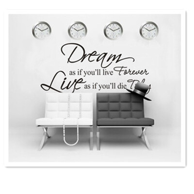 

2018 new FAMILY carved English bedroom living room wall sticker foreign trade waterproof removable