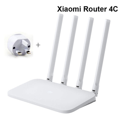 

Original Xiaomi Mi WIFI Router 4C 64 RAM 80211 bgn 24G 300Mbps 4 Antennas Smart APP Control Band Wireless Routers Repeater