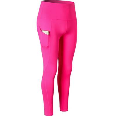

New Sexy Girls Pocket Gym Long Yoga Pants Sports Trousers Women Compression Running Pants Tight Leggings